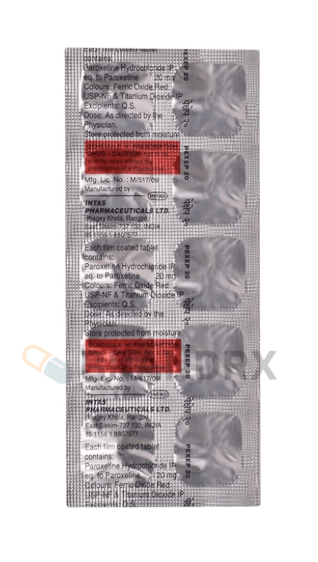 Pexep 20 mg Intas Pharmaceuticals