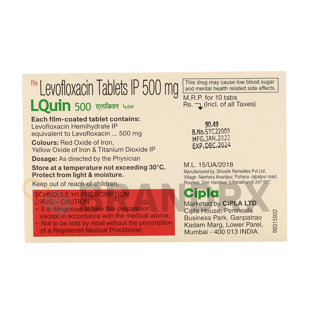 LQuin 500 mg Cipla