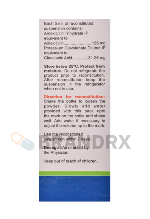 Clavam Dry Syrup 125/31.25 mg Alkem Laboratories Ltd.